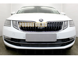 Защита радиатора Skoda Oktavia А7 2017- black