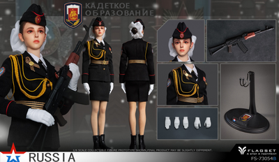 ПРЕДЗАКАЗ - Девушка-кадет - Коллекционная ФИГУРКА 1/6 Russian female soldiers Ninth Women's Military Academy (FS-73054B) - FLAGSET ?ЦЕНА: 18900 РУБ.?