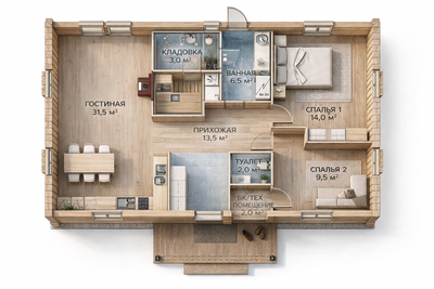 Русский 152м2 19х8