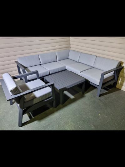 Комплект мебели из алюминия Graphite V 80 для сада