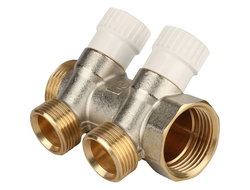 Коллектор STOUT распределительный 1", 2 отвода 3/4"ЕК (Арт. SMB 6851 013402)