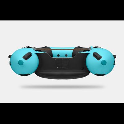 Моторная лодка GLADIATOR E380S черно-бирюзовый