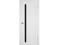 Дверь ПО EMALEX 34 ICE BLACK GLOSS, экошпон белый