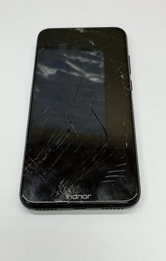 Неисправный телефон Huawei Honor 8A  (разбит экран, включается)
