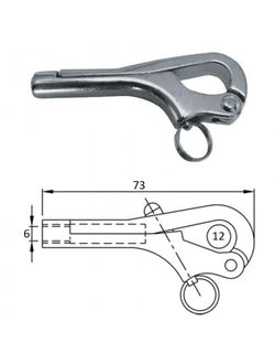 Крюк пеликан 6 мм