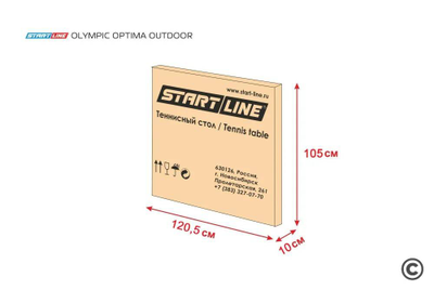 Теннисный стол Start Line Olympic Optima Outdoor blue