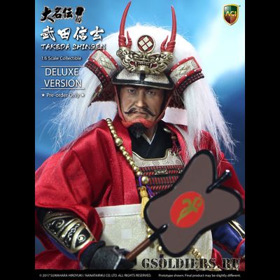 ТАКЭДА СИНГЭН - КОЛЛЕКЦИОННАЯ ФИГУРКА 1/6 TAKEDA SHINGEN Suwahara Hiroyuki's Daimyo Series (ACI-32SP Deluxe Version) - ACI TOYS