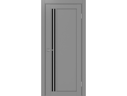 Межкомнатная дверь "Турин-555" серый (стекло Lacobel)