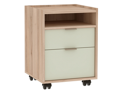 Гостиная ФЛЕКС - ФЛЕКС 28 Тумба офисная Дуб Комано-Шалфей