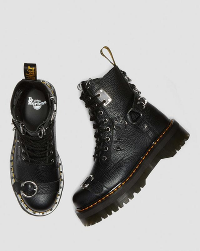 Ботинки Dr Martens Jadon Piercing Milled Platforms Black