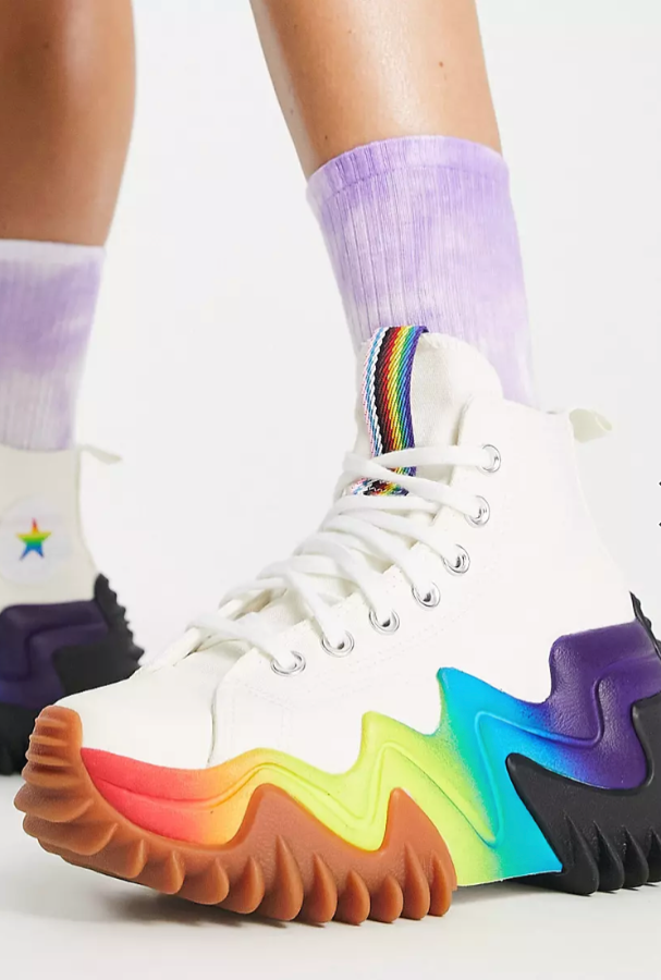 Converse Run Star Motion Pride подошва цвет радуги