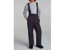 Брюки утепленные детские 26C-1449, графит