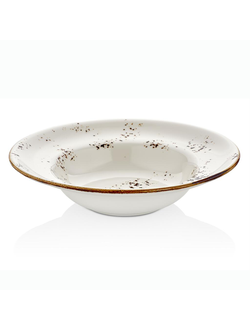 Тарелка глубокая d 25 см 400 мл для пасты, для супа Elegance Bone