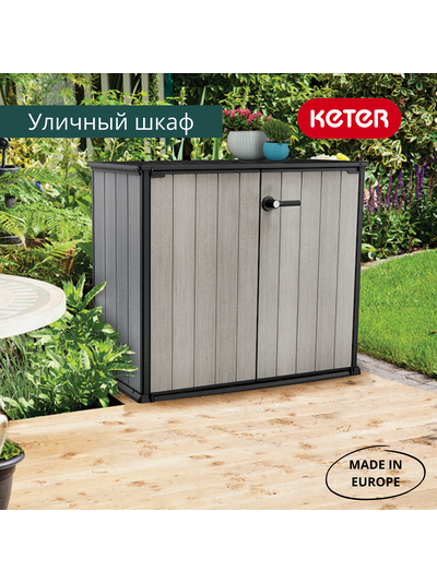 Ящик-шкаф Патио 1000 л серый