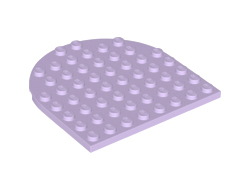 Plate, Round 8 x 8 Rounded End, Lavender (41948 / 6273856)