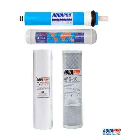 Комплект фильтров для систем AquaPro, 4 ступени