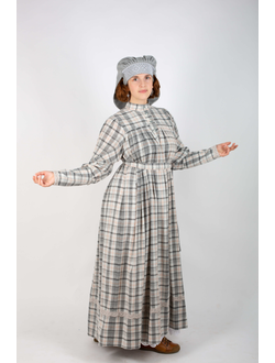 Платье "Поморское" в клетку