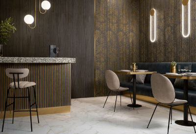 Декор, Villeroy&Boch, La Citta, 40х120 см, серый-золото