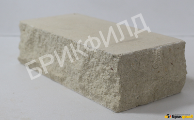 Имитация природного камня "Дикий камень" тычок+ложок.Белый. Кирпичный завод Брик Филд