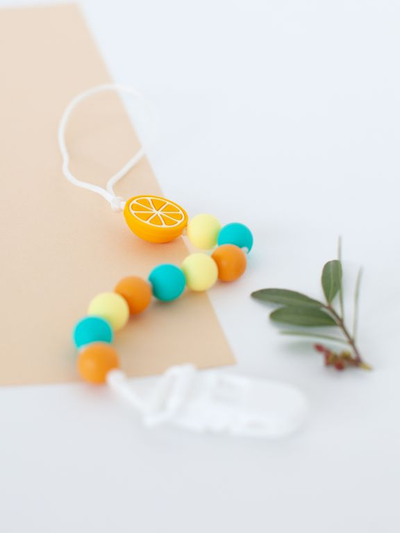 Мини-держатель для пустышки Апельсин