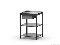 Cтол разделочный с мойкой Lounge B-02S 60 см