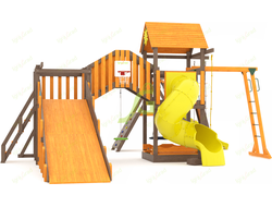 Всесезонная площадка IgraGrad С Мостик 2 с трубой SF