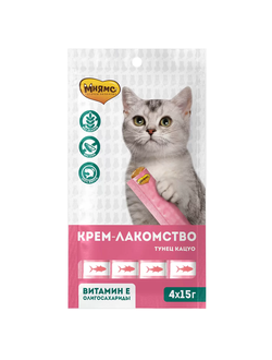 Крем-лакомство с тунцом Кацуо, 4*15 гр