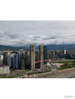7-th Heaven Batumi, продаются апартаменты, 1+1, на 12-м этаже, с прямым видом на море. Башня "Восток