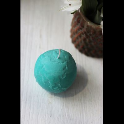 Свеча "Мир" Бирюза