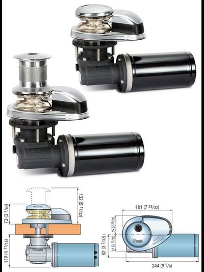 Якорная лебедка QUICK «Prince DP1», 500 Вт, 12 В, цепь 6 мм