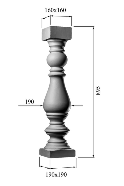размеры Балясина BL-017