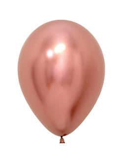 Шар хром розовое золото 12 дюймов