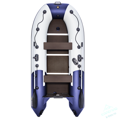 Лодка ПВХ Мастер Лодок Ривьера Компакт 3200СК &quot;Комби&quot; Св.Серый / Синий