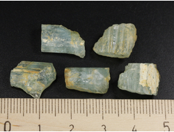 Топаз голубой, кристалл, "дикий", в ассортименте, Россия, Забайкальский край (14-15 мм, 1-2 г) №36029