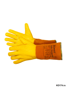 Краги аргонщика спилковые желтые Argon Welder Pro