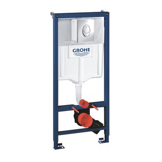 Система инсталляция Grohe Rapid SL 3 в 1 для подвесного унитаза, панель Skate Air, хром