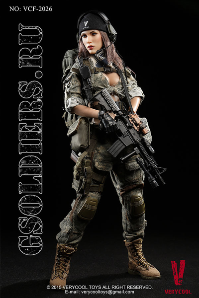 Коллекционная фигурка 1/6 ACU Camo Female Shooter VCF-2026 - VeryCool