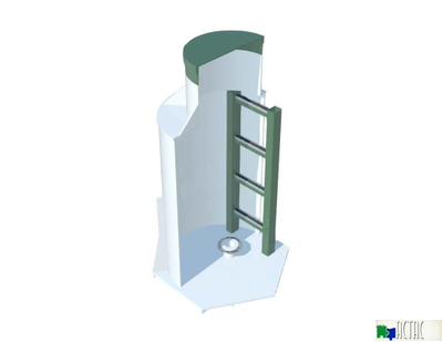 Кессон ТОПОЛ-ЭКО К-1 (муфта 120-133)