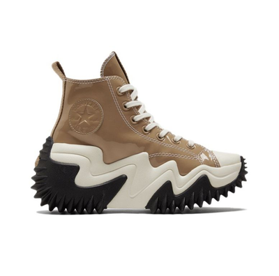 Кеды Converse Run Star Motion Beige из лакированной кожи