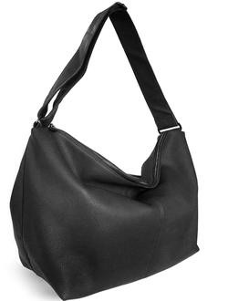 (АРТИКУЛ: 9901/0/8) СУМКА МЕШОК ЖЕНСКАЯ, БОЛЬШАЯ, НАТУРАЛЬНАЯ КОЖА, ЧЕРНАЯ, ШИРОКИЙ РЕМЕНЬ ЧЕРЕЗ ПЛЕЧО