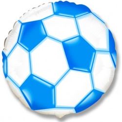 Шар (18&#039;&#039;/46 см) Круг, Футбольный мяч, Синий, 1 шт.