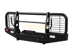 Передний универсальный силовой бампер серии Трофи на УАЗ Хантер 2003- (02.201.23)