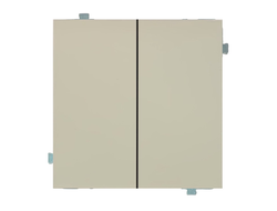 Кнопка двухклавишная (механизм + клавиша) лен