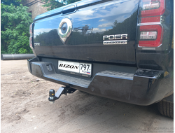 Классный мощный фаркоп под американский квадрат Bizon FA0400-E для Great Wall Poer KingKong