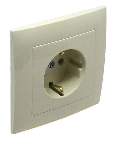 Рамка Logus 90 стандарт, 1 пост, бежевая - Efapel 90910 TMF