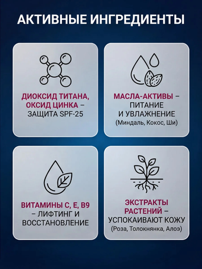 BB-Крем ТОН 1 НЕЖНАЯ ВАНИЛЬ, светлый оттенок кожи SPF-25, 50 мл.