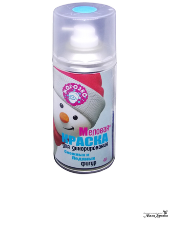 Меловая краска для декорирования снежных и ледяных фигур, 210мл цвета в ассортименте