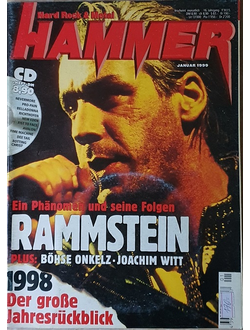 Metal Hammer Deutsch Magazine January 1999 Rammstein, Bohse Onkel, Иностранные журналы, Intpressshop