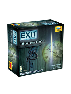 Игра настольная "EXIT-КВЕСТ. Заброшенный дом", игровое поле, карточки, ЗВЕЗДА, 8718