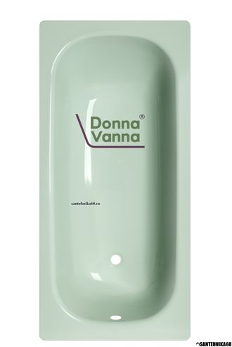 Ванна стальная DONNA VANNA 1.5м 1,7м цвет Зеленая мята с опорной подставкой